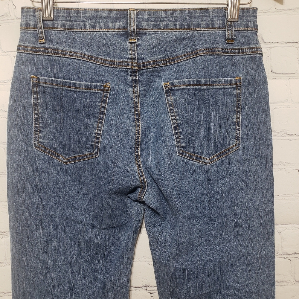 COS Jeans Sz 4 Embroidered Capri Jeans - Picture 7 of 11